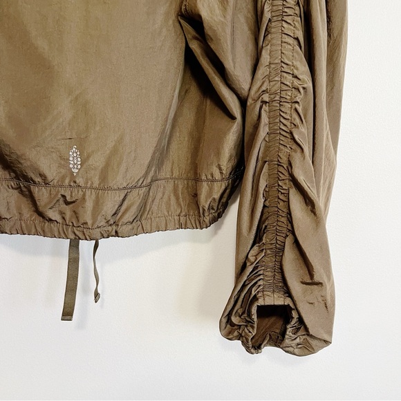 BOGO! Free People FP Movement Way Home Packable Jacket Hood Olive Green Small - Picture 11 of 15